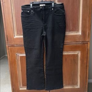 Madewell Black mid- rise kick out Women's Jeans